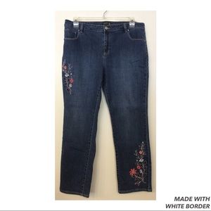 Susan Graver Jeans - Susan Graver Embroider Jeans Susan Graver Jeans - Susan Graver Embroider Jeans